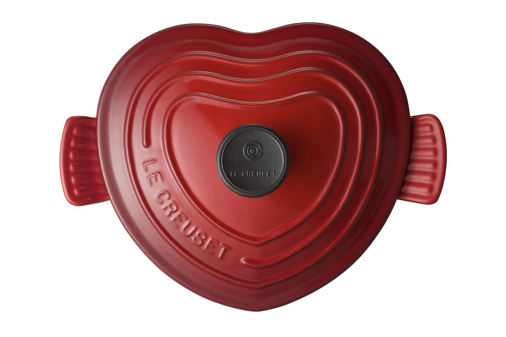 Enameled Cast-Iron 2-Quart Heart Casserole Red V84295