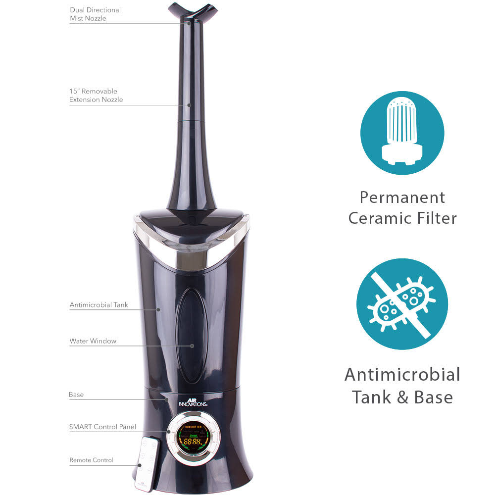 Ultrasonic 1.4 Gallon Humidifier, Black K970