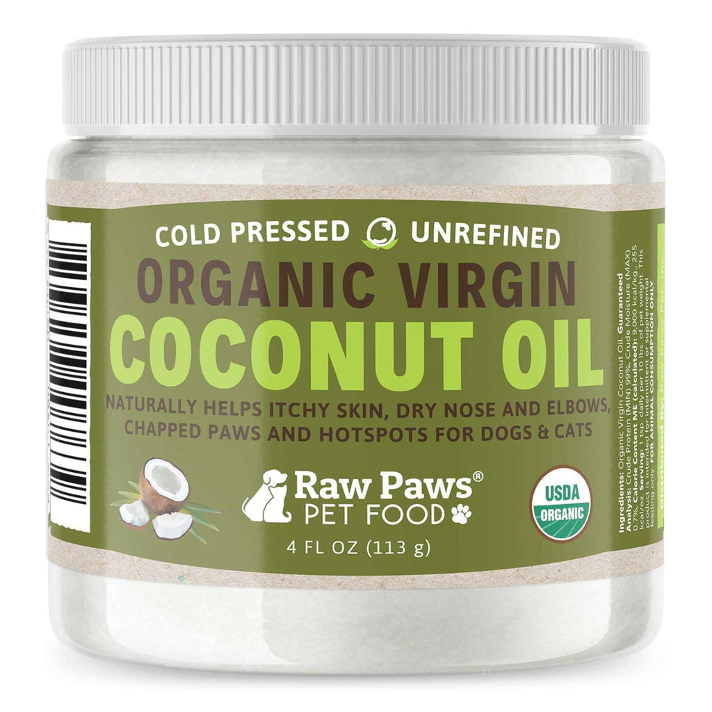 Raw Paws Organic Coconut Oil for Dogs &amp; Cats Treatment for Itchy Skin - Pet Supplies online store