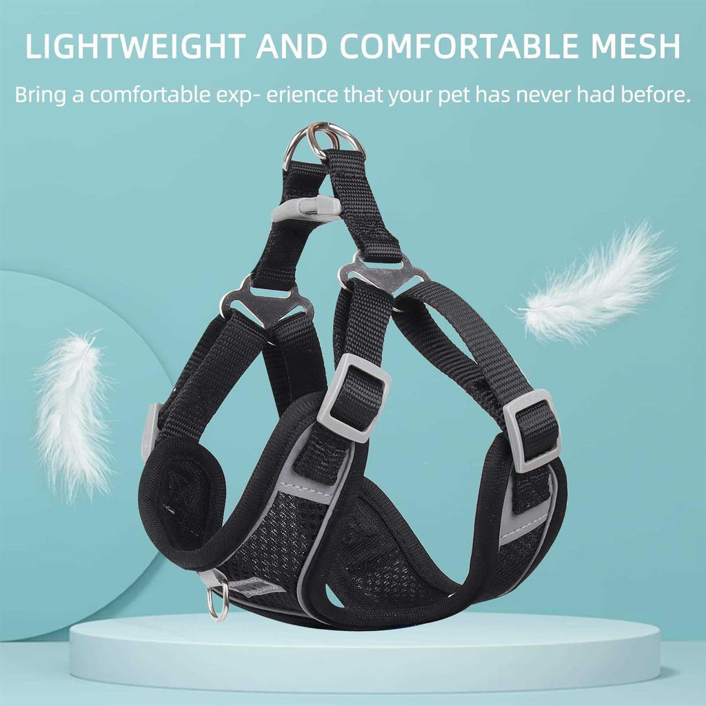 Adjustable No Pull Dog Harness with Reflective Vest and Leash E224358