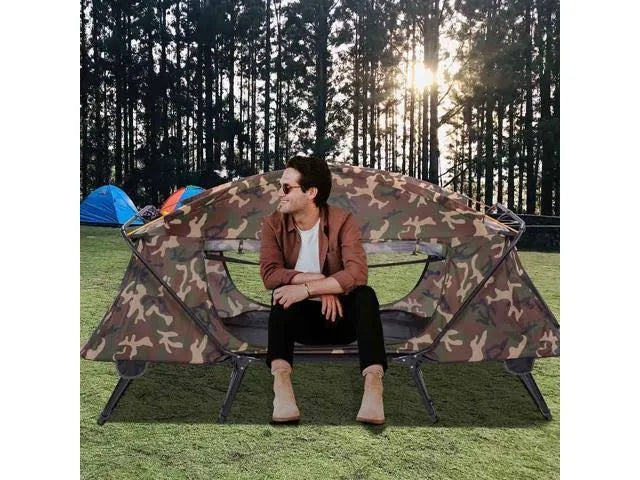 Folding Camping Cot Tent Portable Outdoor Hiking Bed Q397