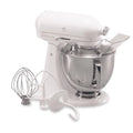 KitchenAid Refurbished Artisan Series 5 Quart Tilt-Head Stand Mixer RRK150WW - White-on-white