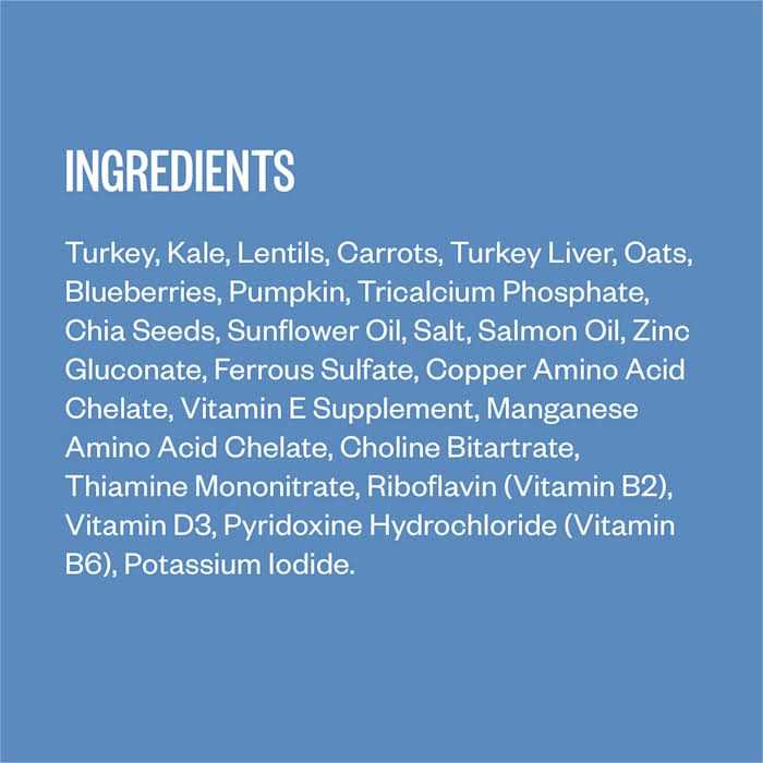 Frozen Dog Food with Turkey and Blueberries E4497