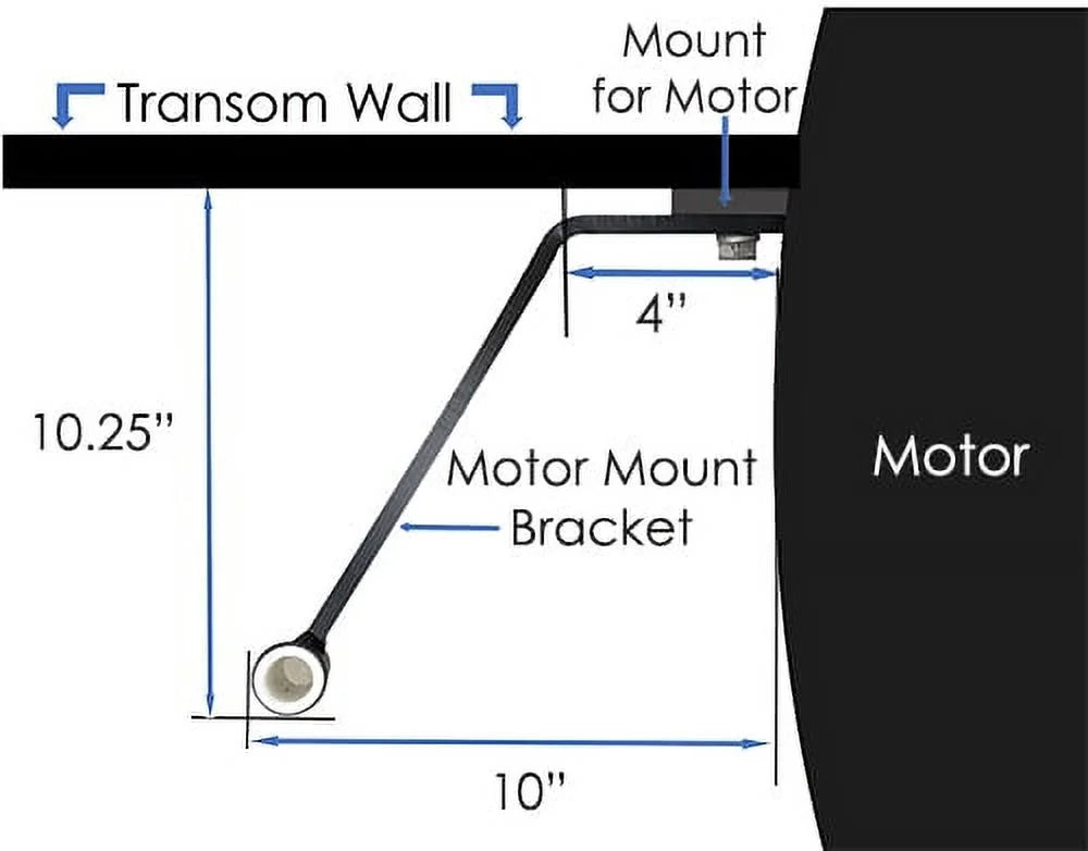 Anchor Pin for Shallow Water, White Left/Port Side Motor Mount, 7' Pin U2804