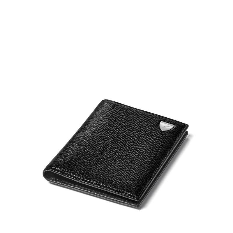 Black Double Fold Credit Card Holder O495