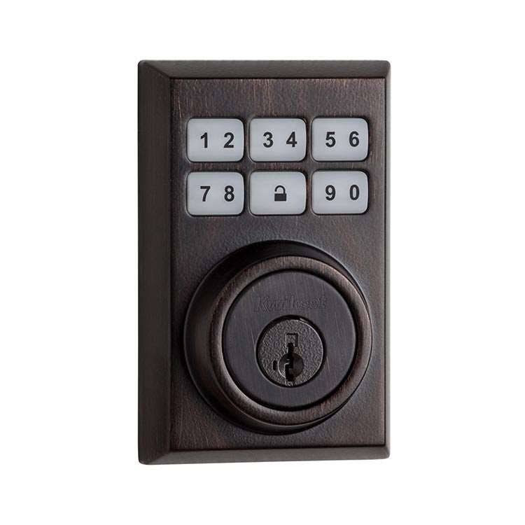 SmartCode 910 Z-Wave Plus Contemporary Deadbolt, Satin Chrome J336612
