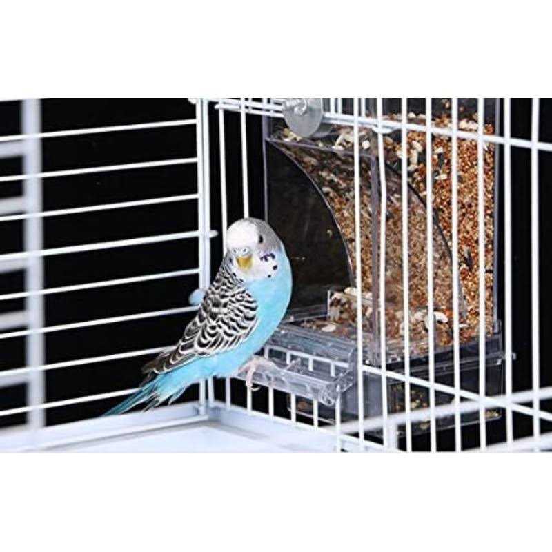 Automatic Bird Feeder for Parakeet Canary Cockatiel Finch J9368