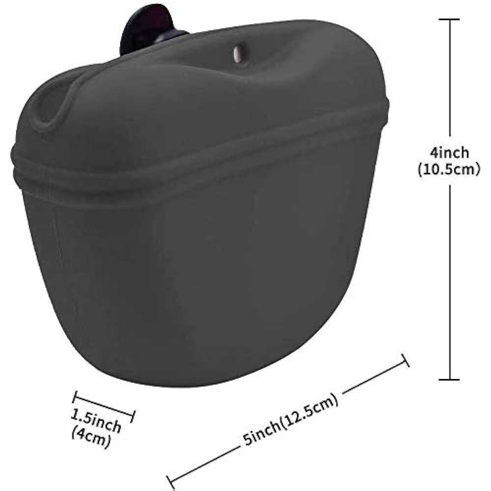 Silicone Dog Treat Pouch with Magnetic Closure and Waist Clip D45143
