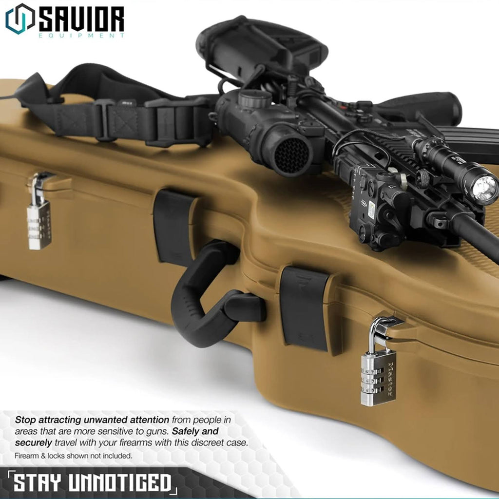 Tactical Lockable Single Rifle Foam Padded Case K60420
