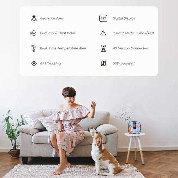 RV Pet Monitoring Safety Temperature & Humidity Sensor U80375
