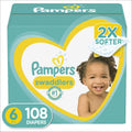Pampers Swaddlers Disposable Diapers, Size 6 - 108 count
