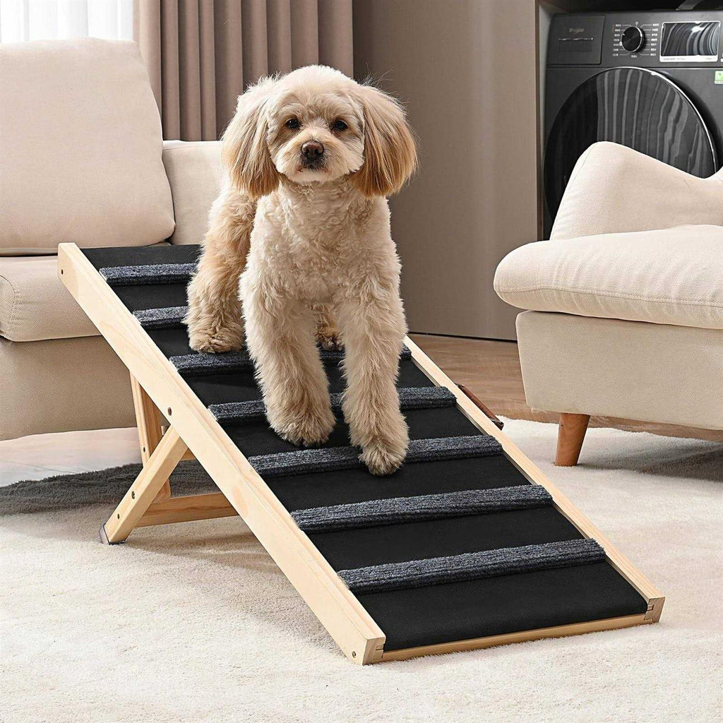 Folding Dog Ramp for Bed, Adjustable for Small Pets E66751