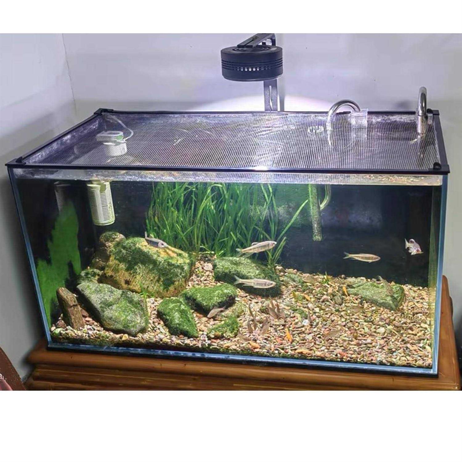 Magnetic Aquarium Cover Lid Anti-Jumping Mesh for Fish Tank D4161