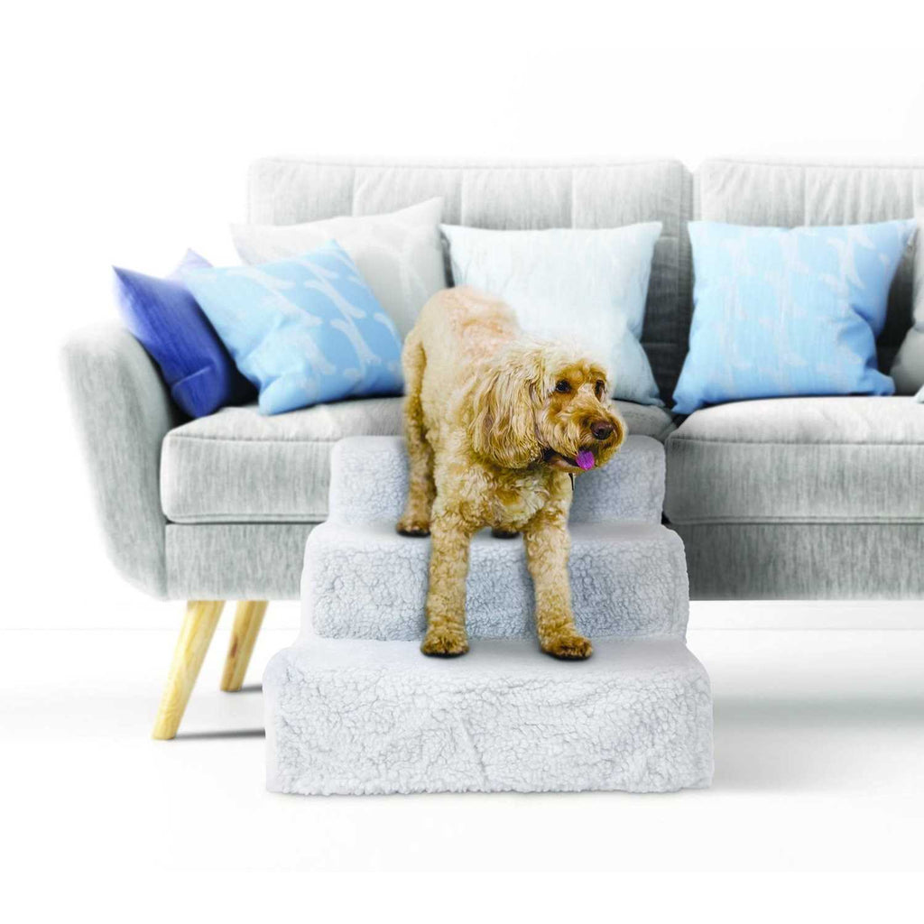 Pet Stairs for Dogs and Cats, Medium, White A1287