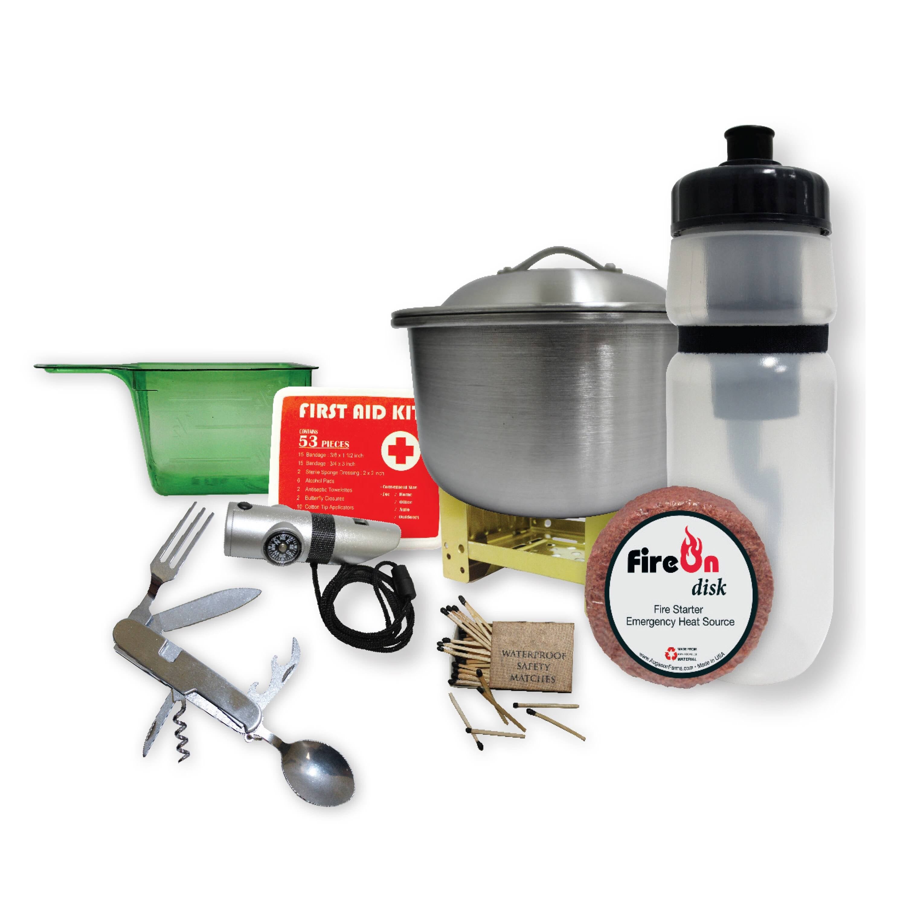 4-Pail Food Variety Kit with Survival Gear A46148