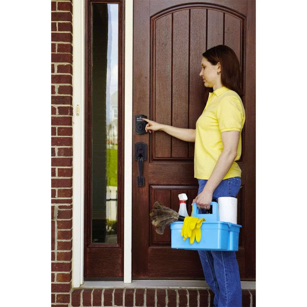 Keypad Electronic Deadbolt Satin Nickel X8497