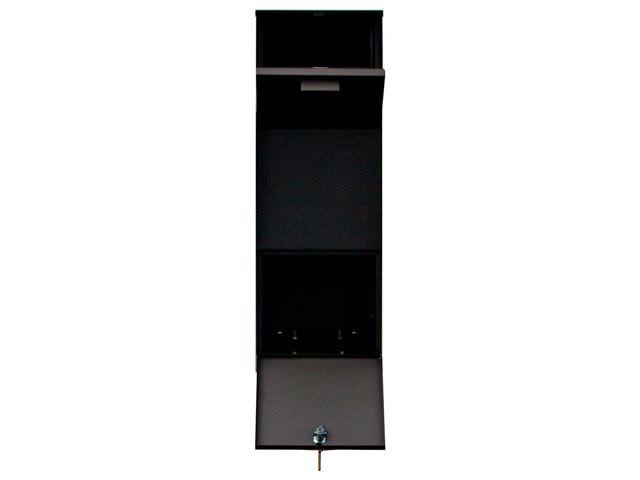 Vacation Mailbox with Post, Black I140