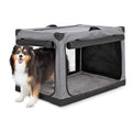 EveryYay Essentials Portable Canvas Dark Grey Dog Crate - Pet Supplies online store