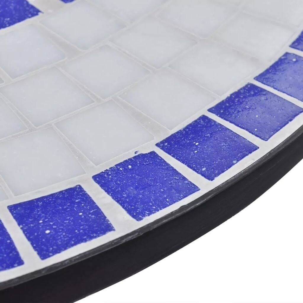 Mosaic Bistro Table Blue and White B9937