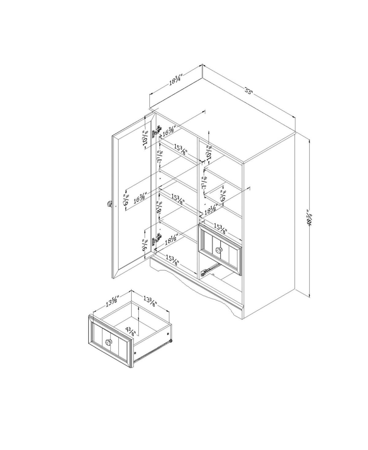 White Armoire O799892