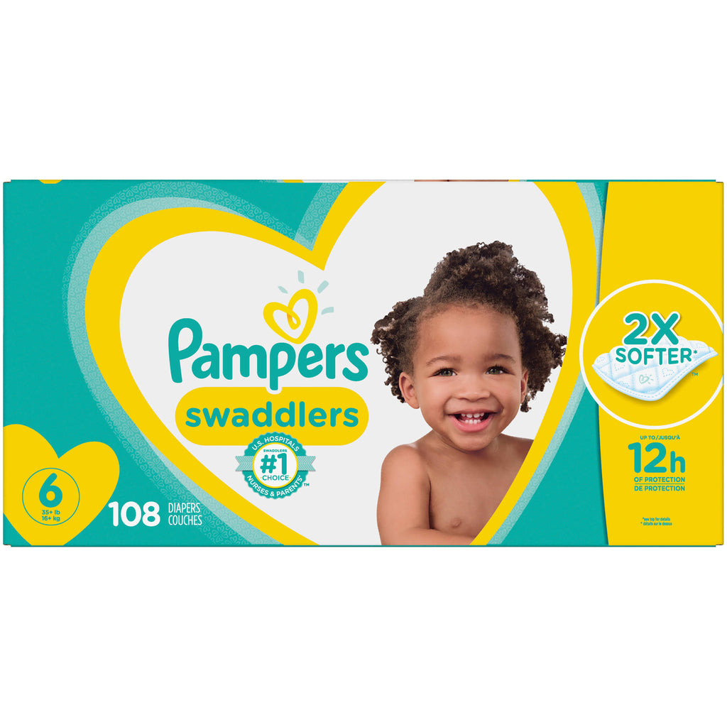 Disposable Diapers, Size 6 - 108 count A723