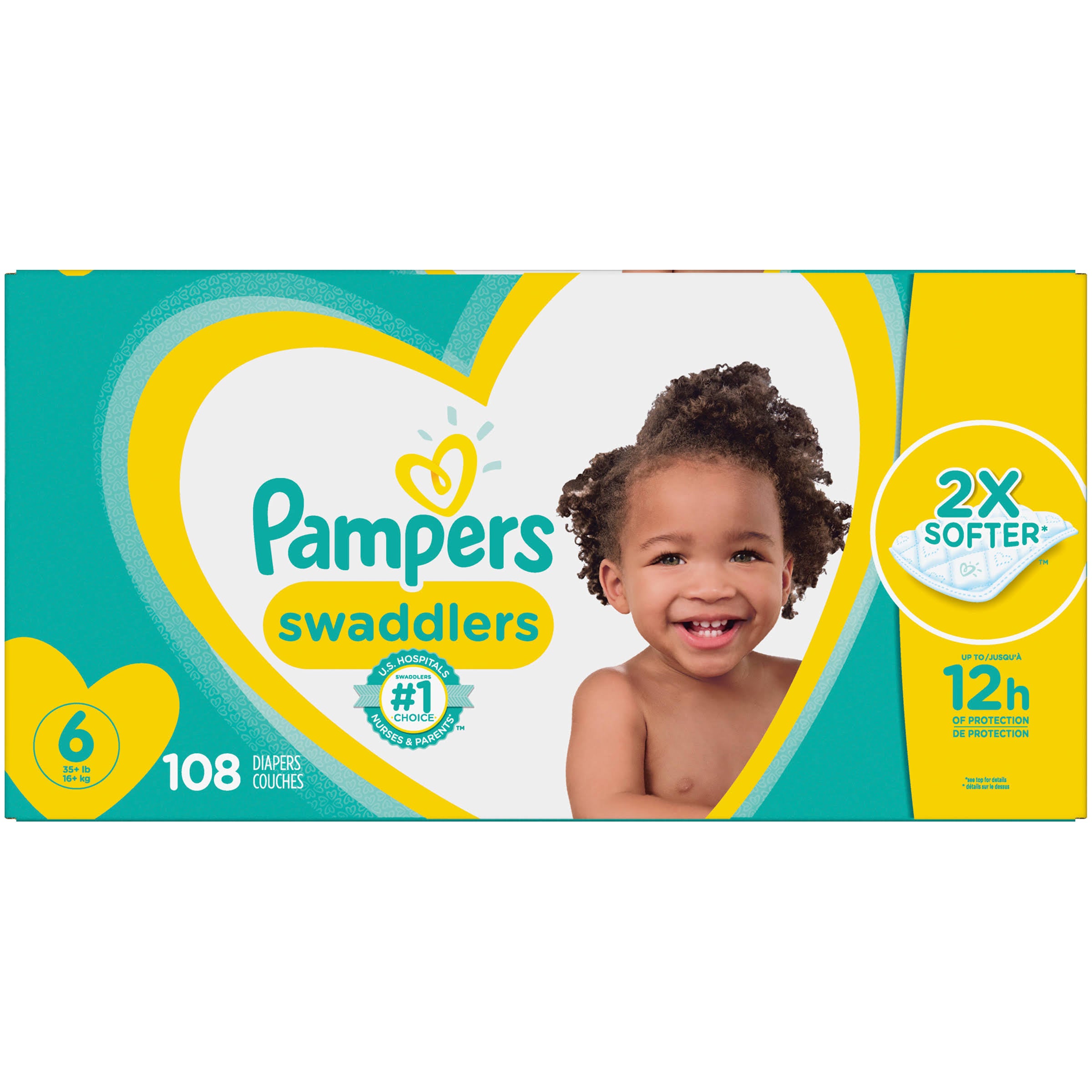 Disposable Diapers, Size 6 - 108 count A723