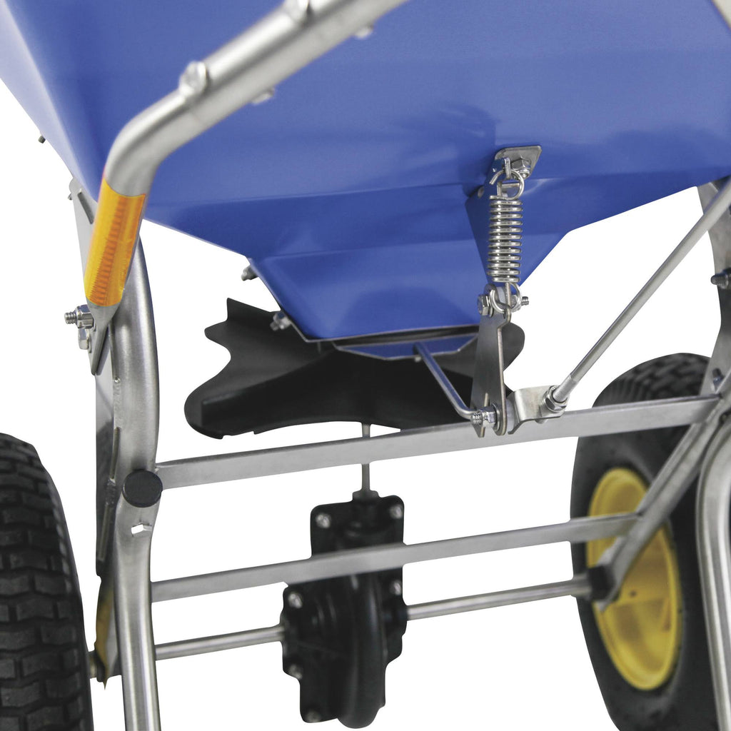 Ice Melt and Salt Spreader with Deflector, 150 lbs. Capacity B340196