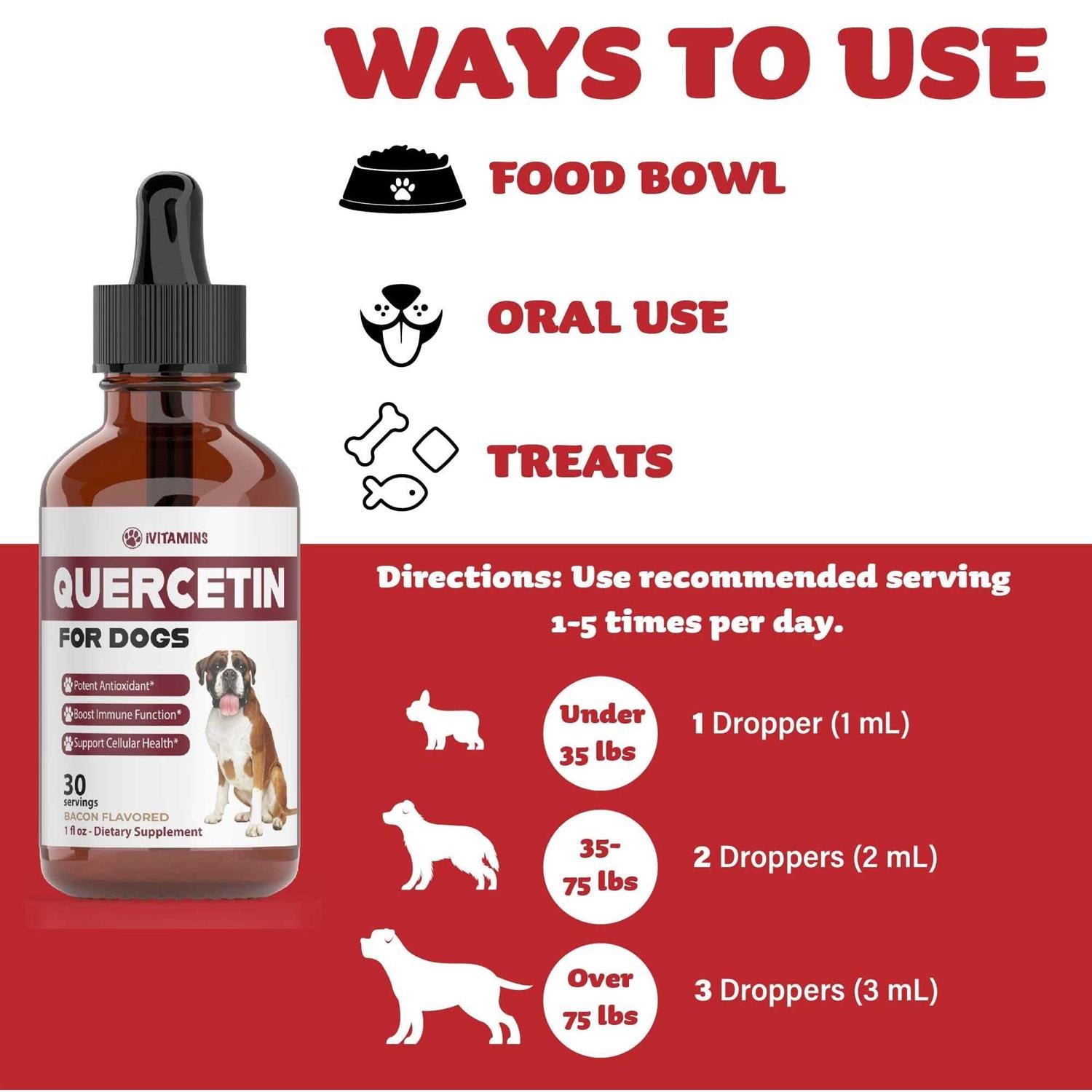 Quercetin for Dogs Allergy Relief Supplement X81158