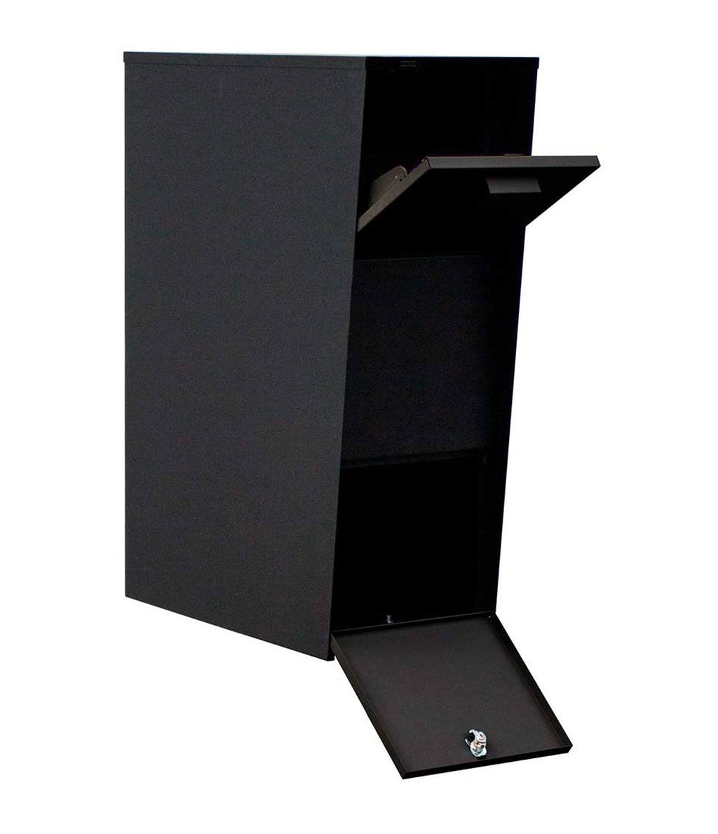 Vacation Mailbox with Post, Black I140