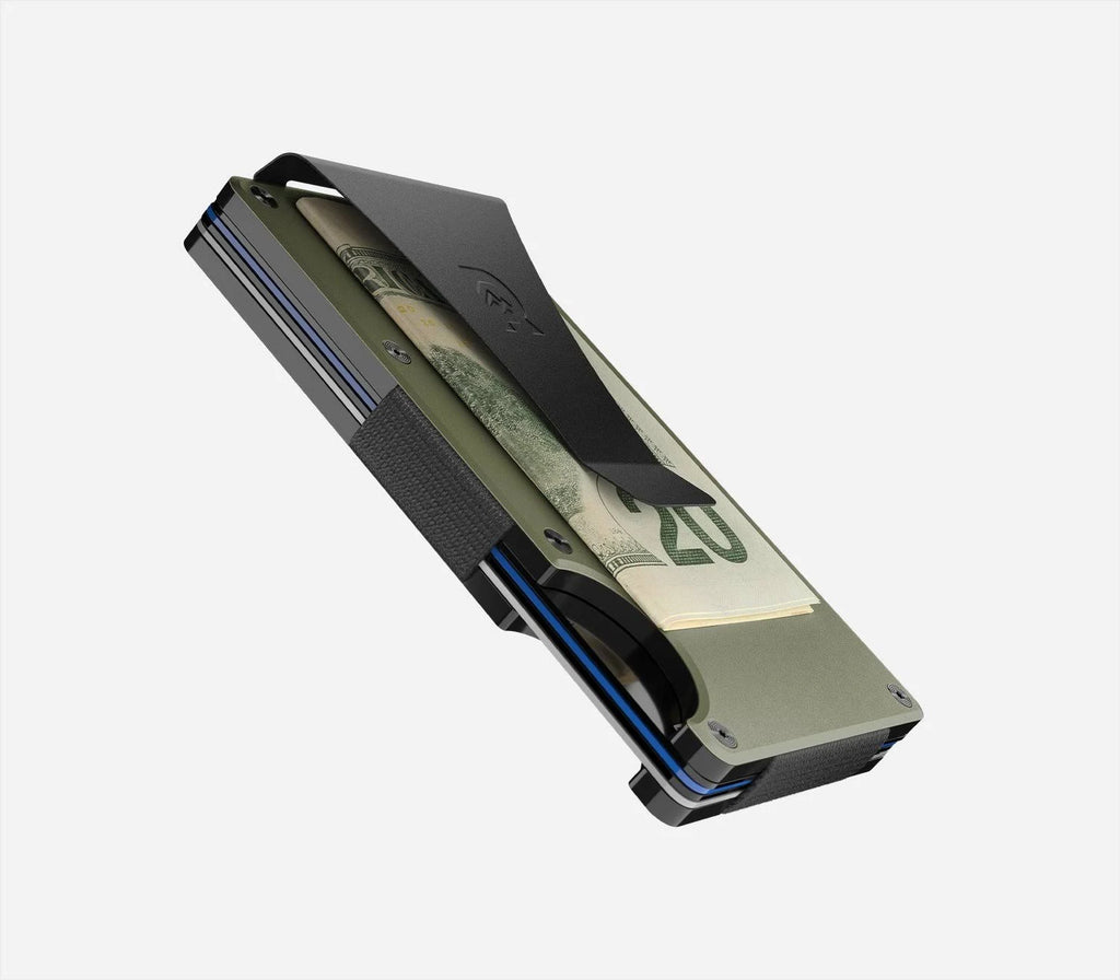 Aluminum Cash Strap Wallet - Matte Olive J912202