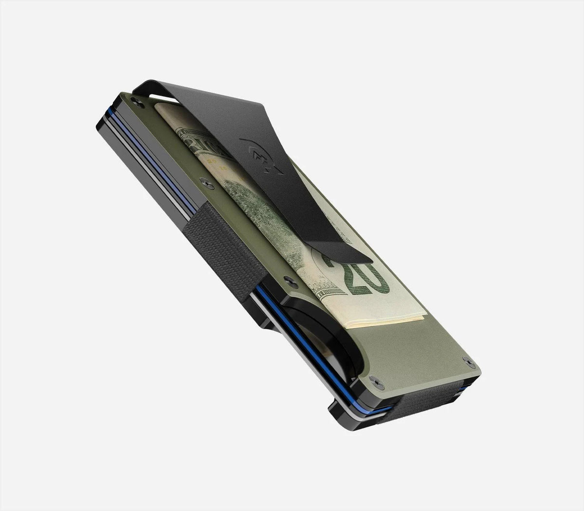 Aluminum Cash Strap Wallet - Matte Olive J912202