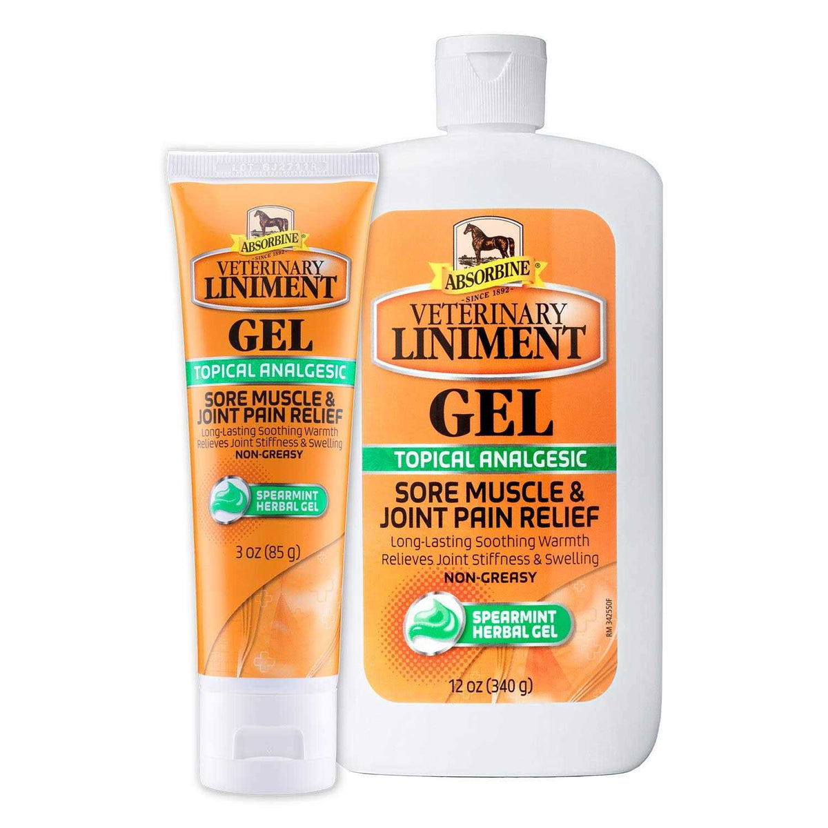 Absorbine Veterinary Liniment Gel Topical Menthol Analgesic Rub for Sore Muscle - Pet Supplies online store