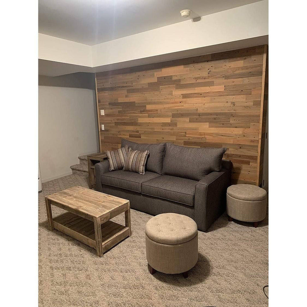 Reclaimed Wooden Wall Planks - Peel and Stick - 40 Sq. Ft. I743091