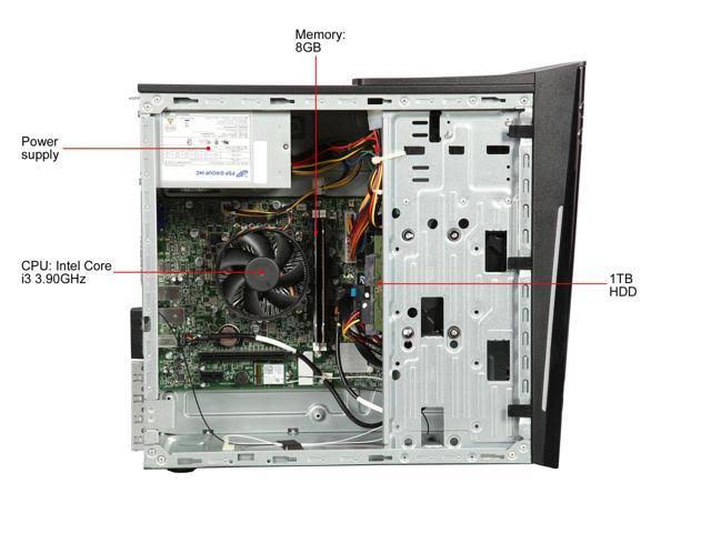 Refurbished Desktop Computer, Intel Core i3, 8GB RAM, 1TB HDD C6669