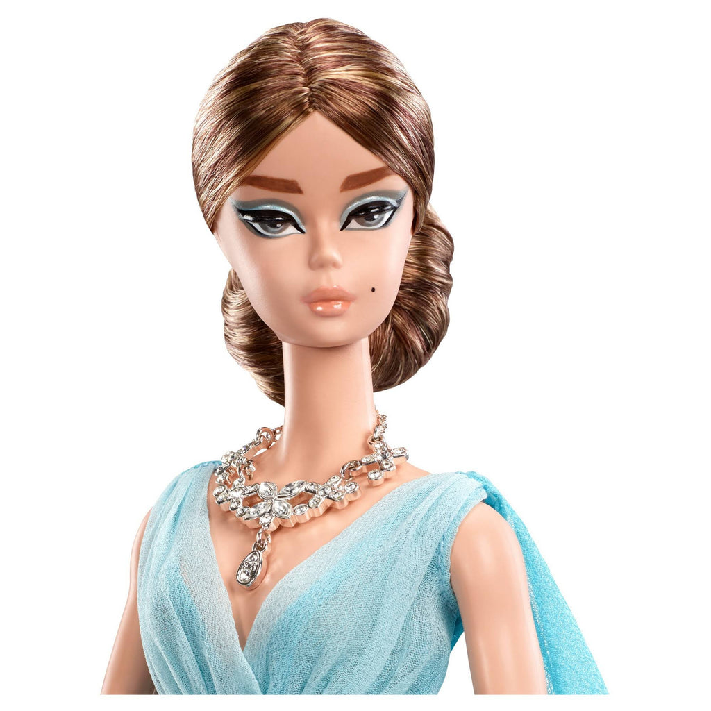 Blue Chiffon Ball Gown Doll B552