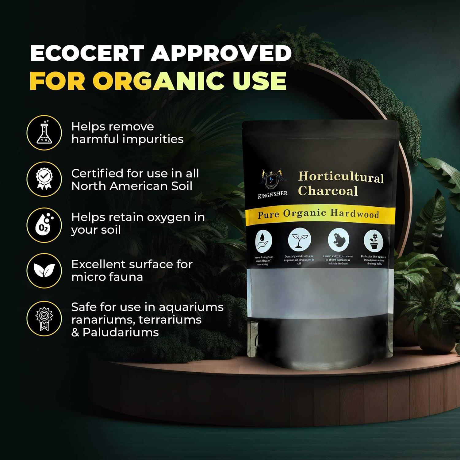 Organic Horticultural Charcoal for Plants & Terrariums F34031