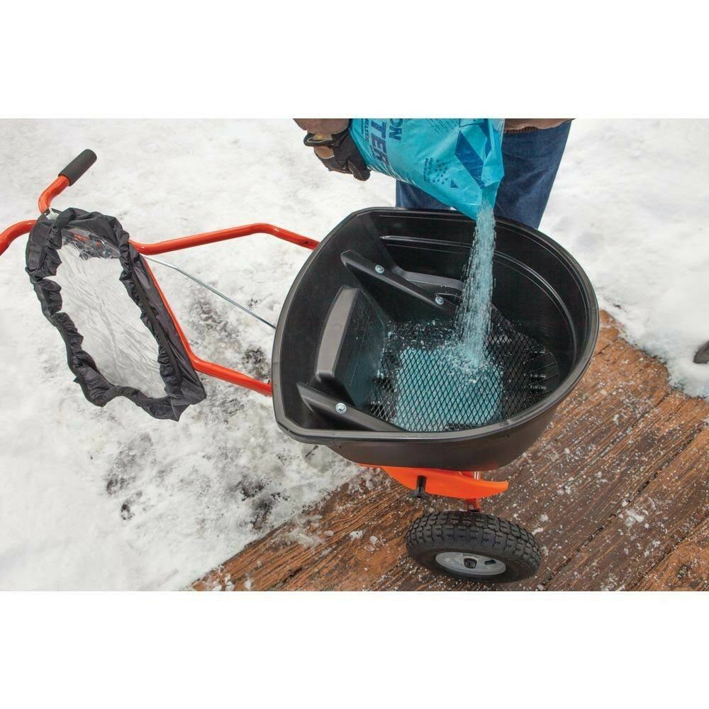 130 lb Push Broadcast Salt Spreader N883459