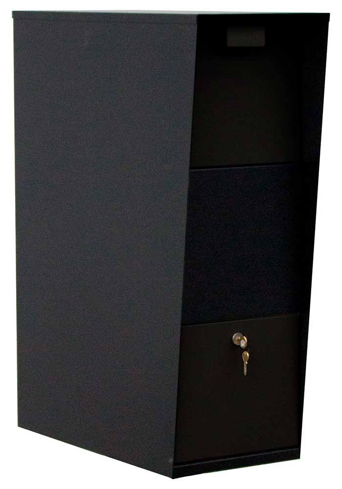 Vacation Mailbox with Post, Black I140