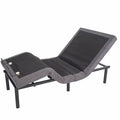 Piscis Power Adjustable Bed Base, Wireless Remote, Comfort Upholstered Electric Adjustable Bed Base, Twin XL, Black