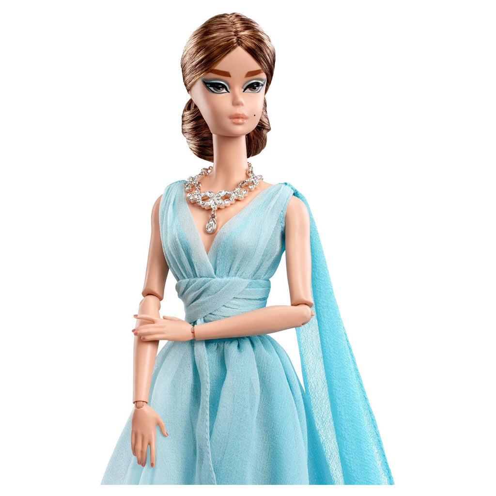 Blue Chiffon Ball Gown Doll B552