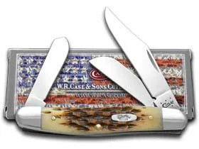 Stockman Pocket Knife with Amber Bone Handle A101