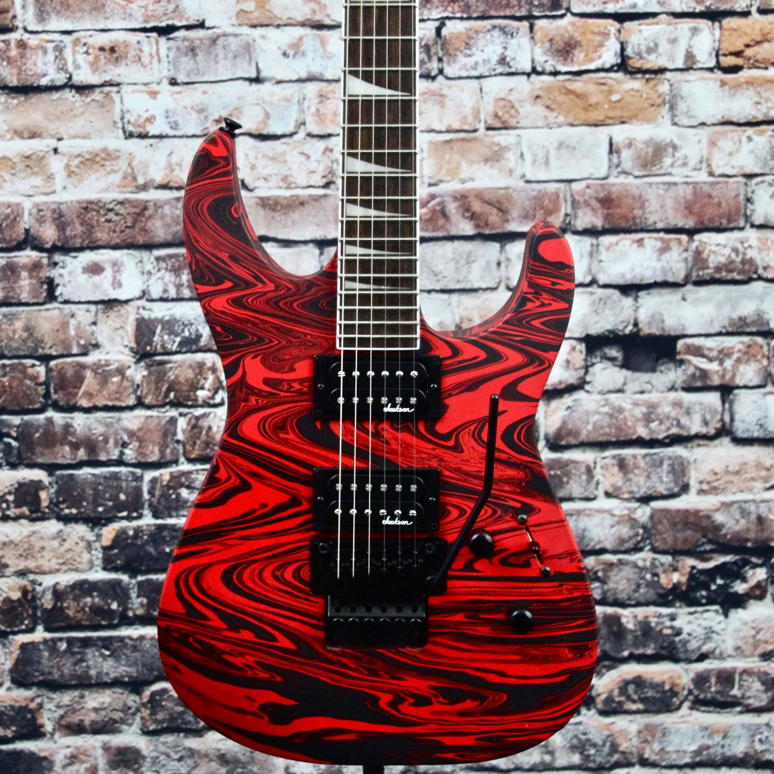 Soloist Swirl Electric Guitar, Satin Red Swirl G680