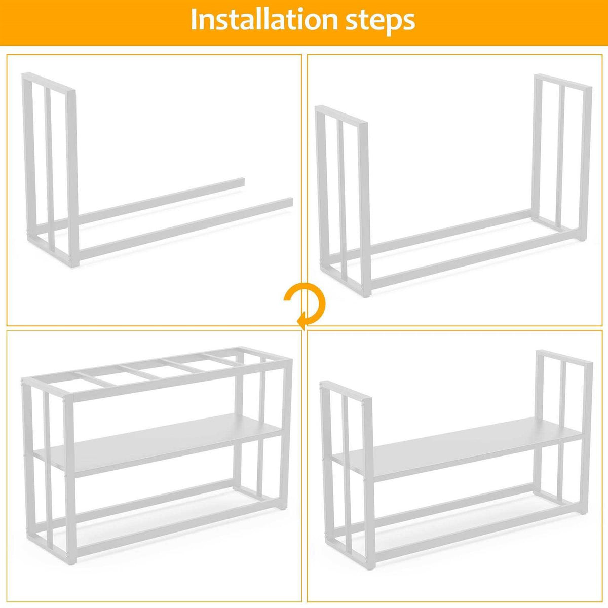 Fish Tank Stand with Storage Shelf for 55-75 Gallon Aquariums D4202