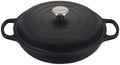 Le Creuset Signature Cast Iron 3.5-Quart Licorice Braiser