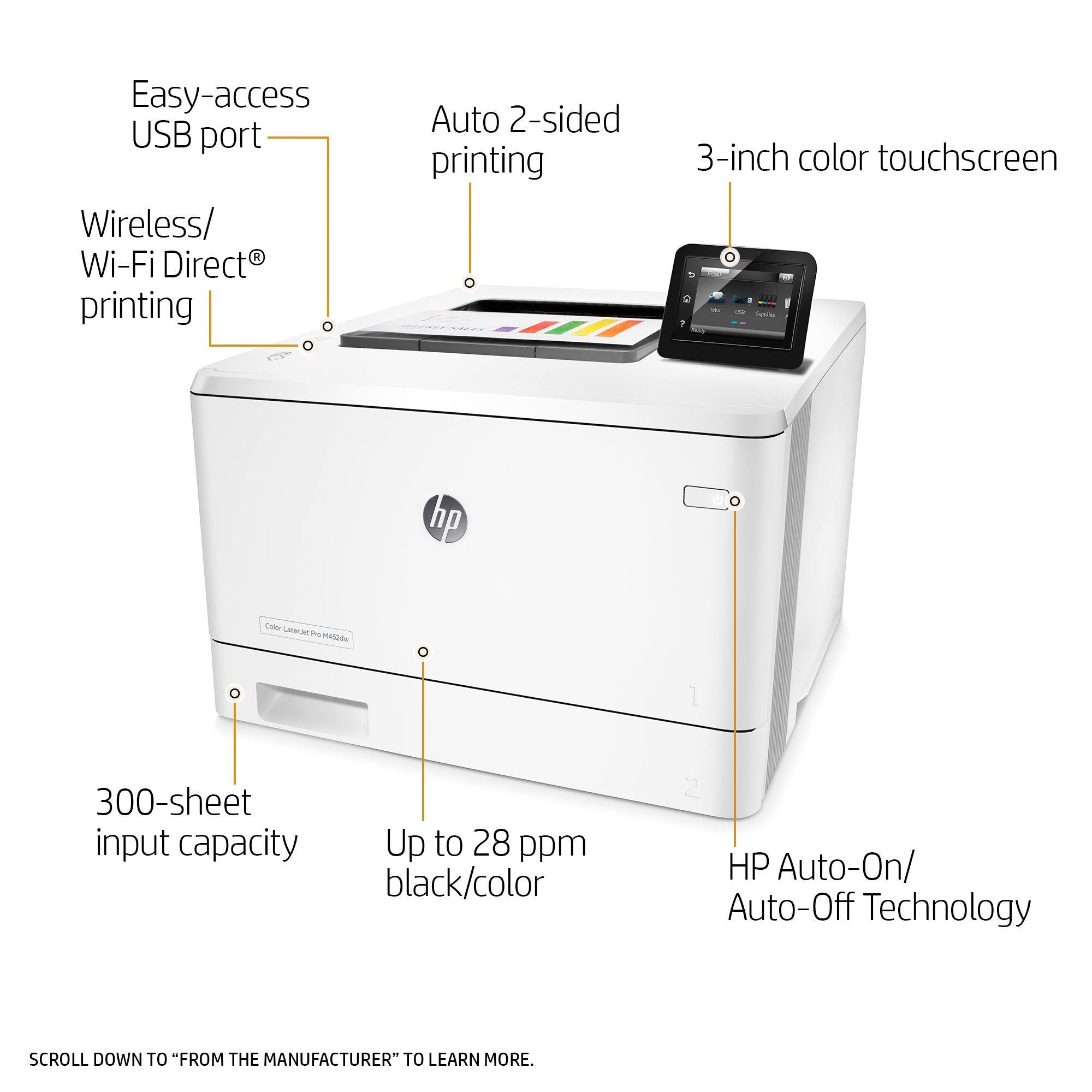 Wireless Color Laser Printer with Duplex Printing M1371