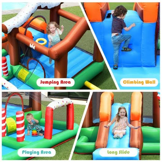 Inflatable Bounce House with Slide and Climber P674