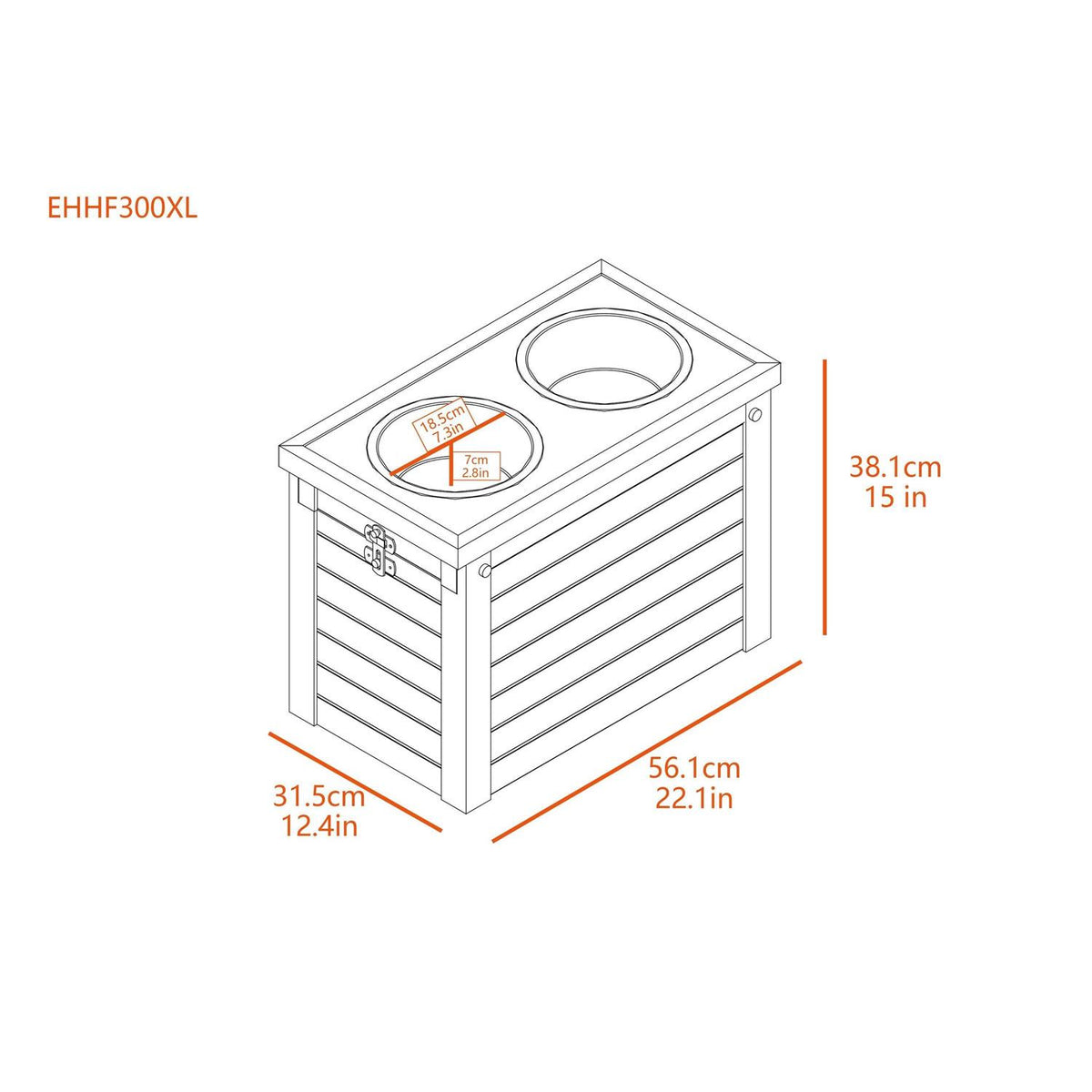 Pet Diner with Storage B11483