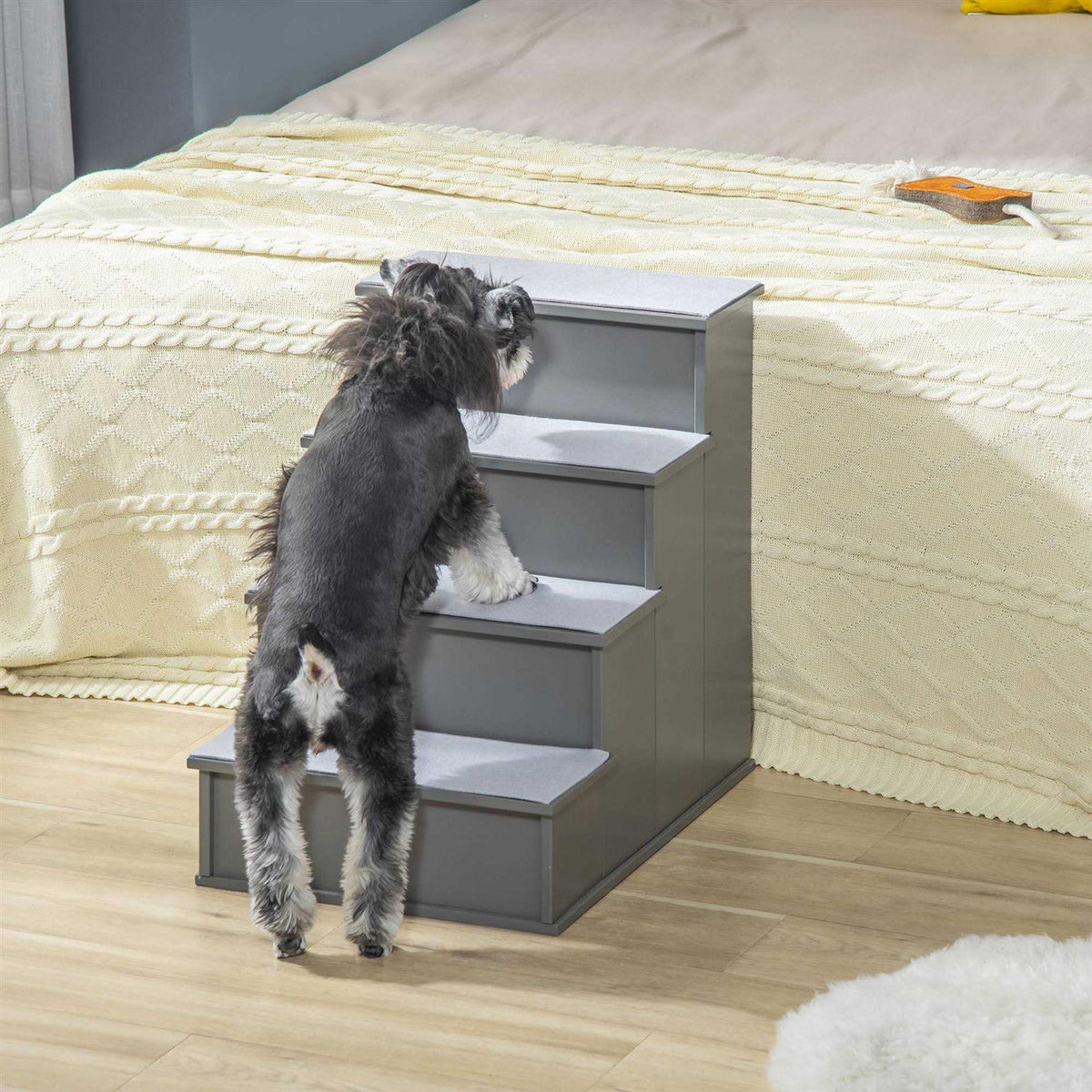 Pet Stairs with Cushioned Removable Covering for Dogs and Cats N74863