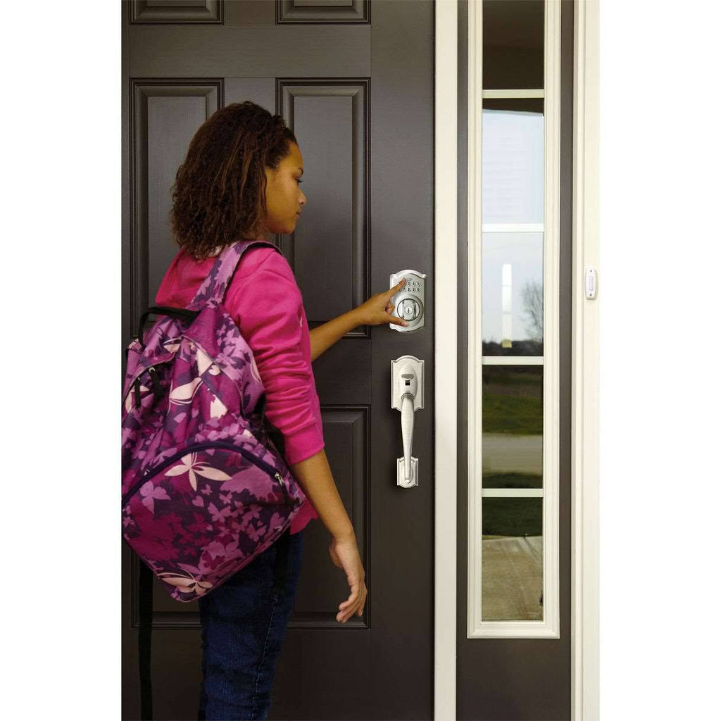 Keypad Electronic Deadbolt Satin Nickel X8497