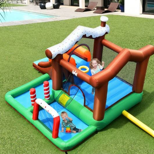 Inflatable Bounce House with Slide and Climber P674
